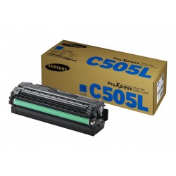 Samsung CLT-C505L - à rendement élevé - cyan - original - toner