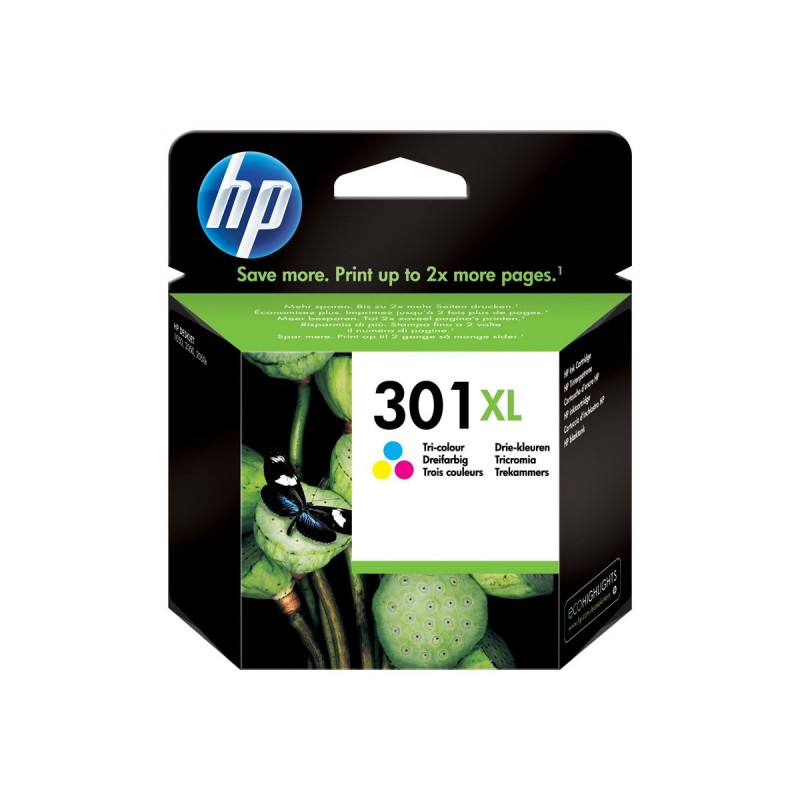 HP 301XL - à rendement élevé - couleurs (cyan, magenta, jaune) - originale - cartouche d'encre