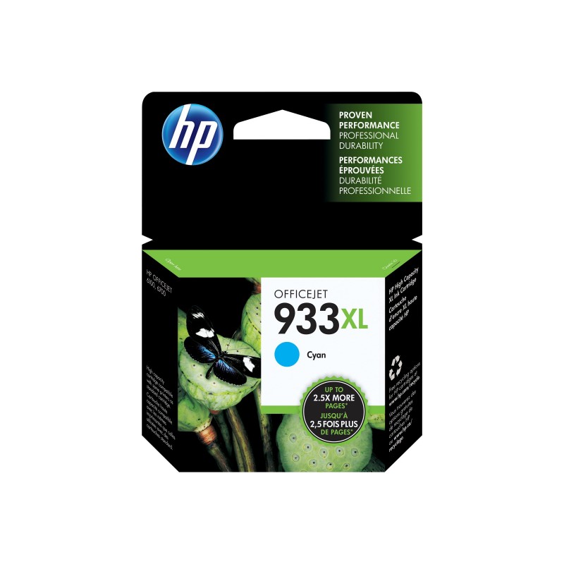 HP 933XL - à rendement élevé - cyan - originale - cartouche d'encre