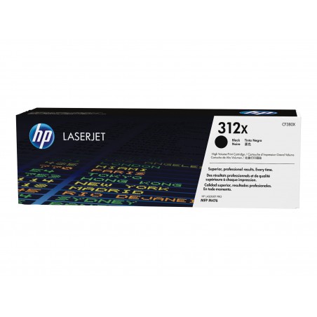 HP 312X - à rendement élevé - noire - original - toner