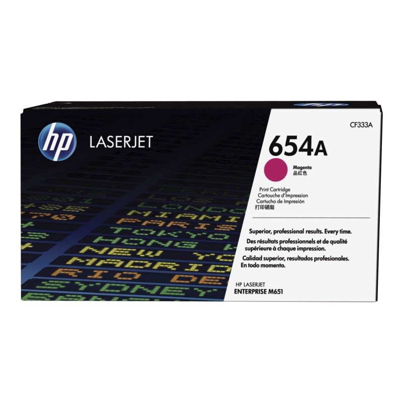 HP 654A - magenta - original - toner