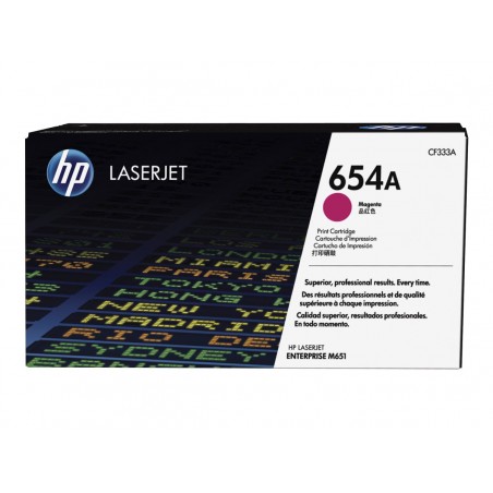 HP 654A - magenta - original - toner