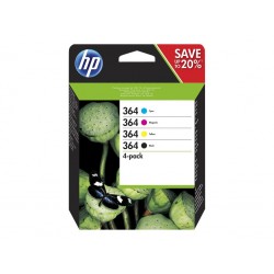 HP 364 - Pack de 4 - noire, cyan, magenta, jaune - original - cartouche d'encre