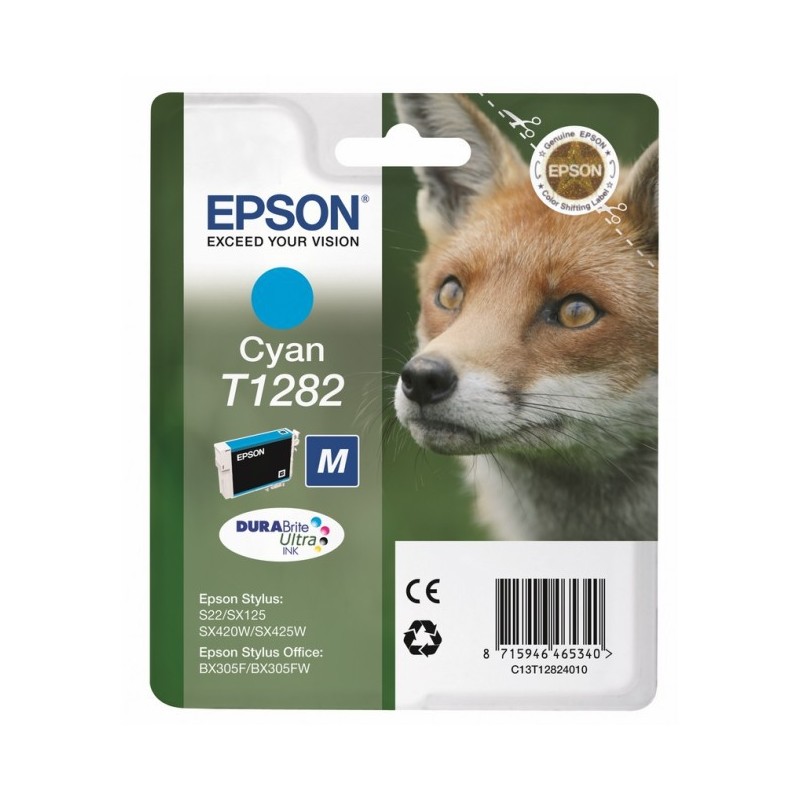 Epson T1282 Renard - cyan - originale - cartouche d'encre