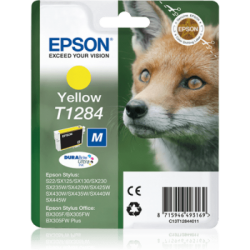 Epson T1284 Renard - jaune - originale - cartouche d'encre