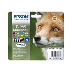 Epson T1285 Renard - Pack de 4 - noire, cyan, magenta, jaune - original - cartouche d'encre