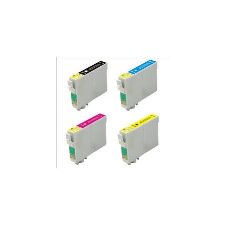 Cartouche d'encre équivalent à Epson T1295 Multipack Pack de 4 Noir, Jaune, Cyan, Magenta