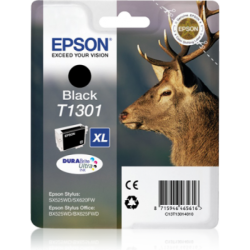 Epson T1301 Cerf - à rendement élevé - noire - originale - cartouche d'encre