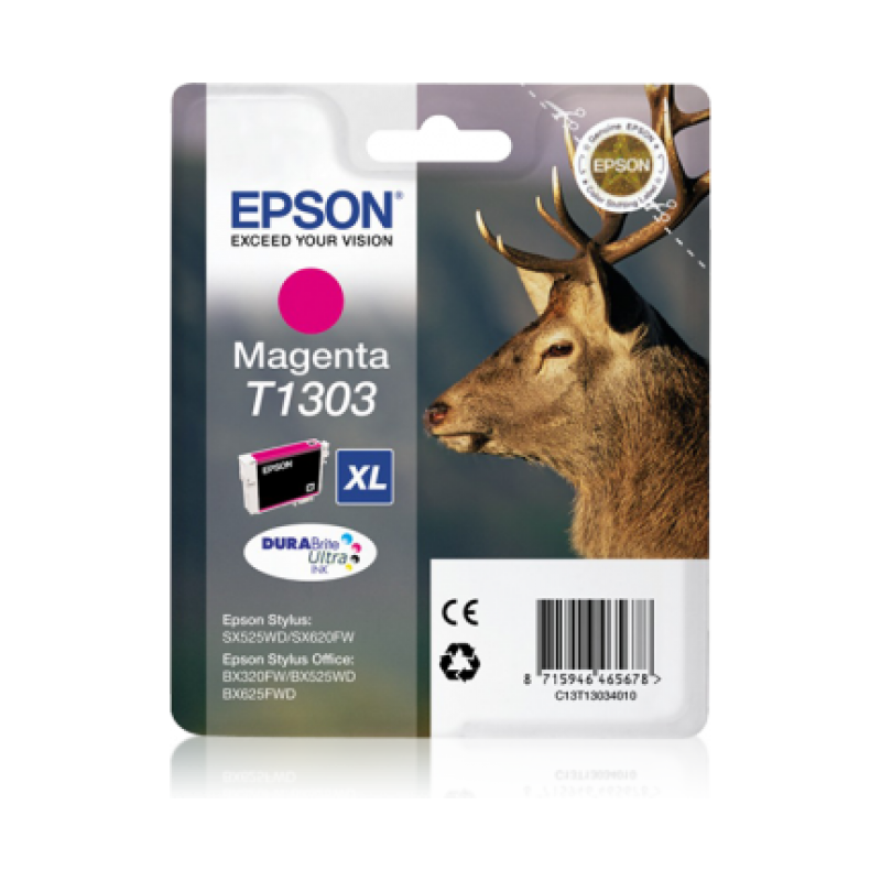 Epson T1303 Cerf - à rendement élevé - magenta - originale - cartouche d'encre