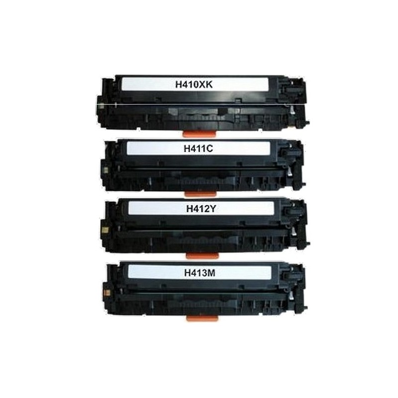 Toner équivalent à HP 305X/305A Pack de 4 4 Couleurs