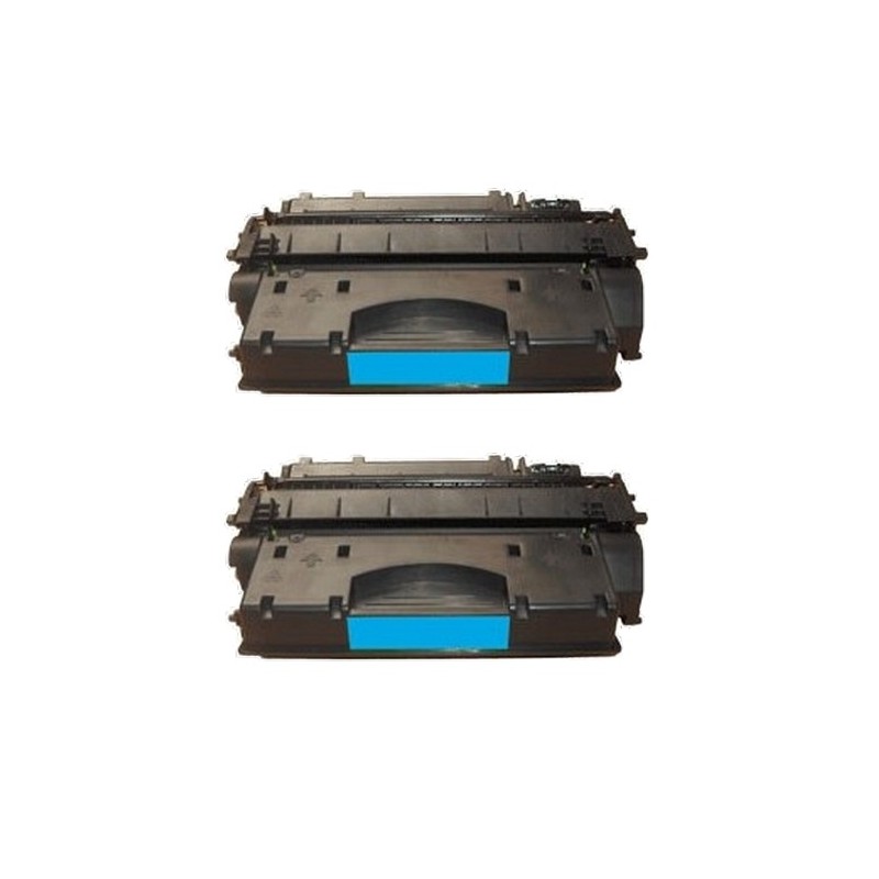 Toner équivalent à HP 05A Pack de 2 Noir