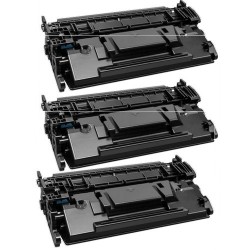 Toner équivalent à HP 26X Pack de 3 Noir