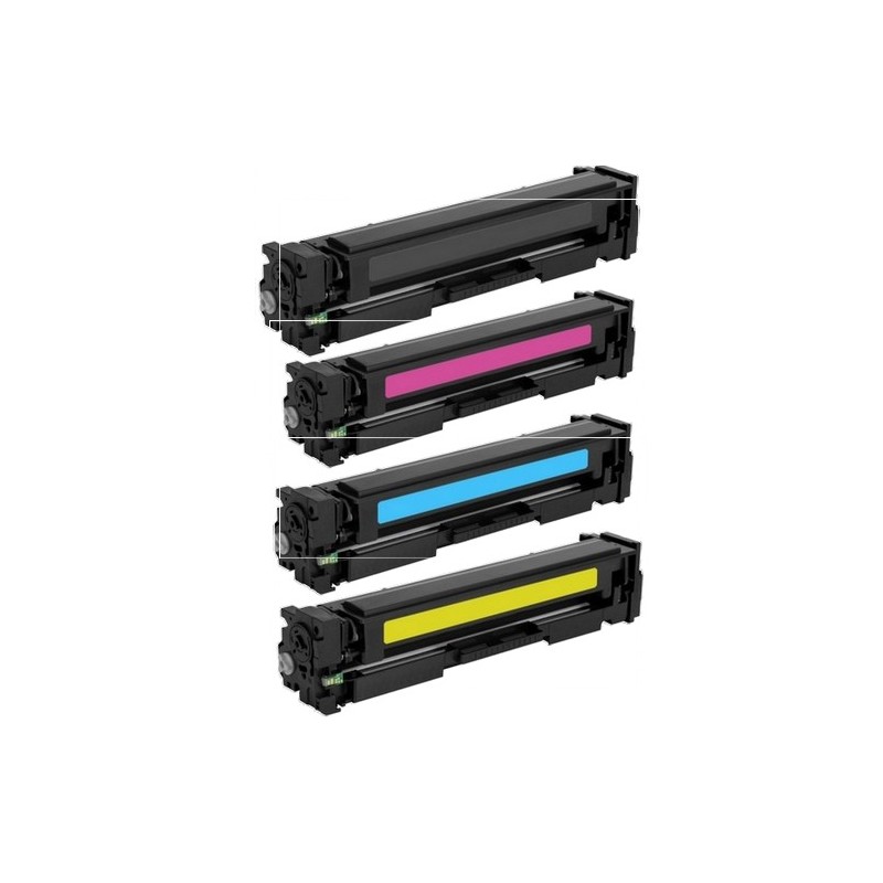 Toner équivalent à HP 201X Pack de 4 4 Couleurs