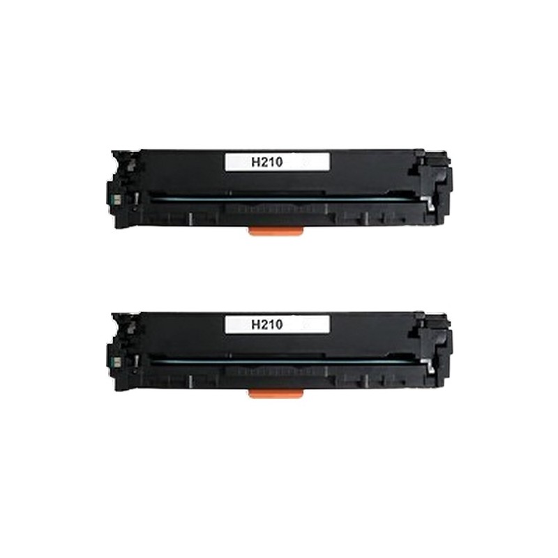 Toner équivalent à HP 131A Pack de 2 Noir