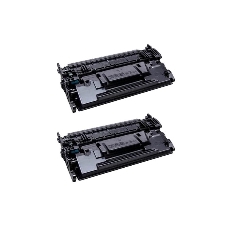 Toner équivalent à HP 89X Pack de 2 Noir - AVEC PUCE