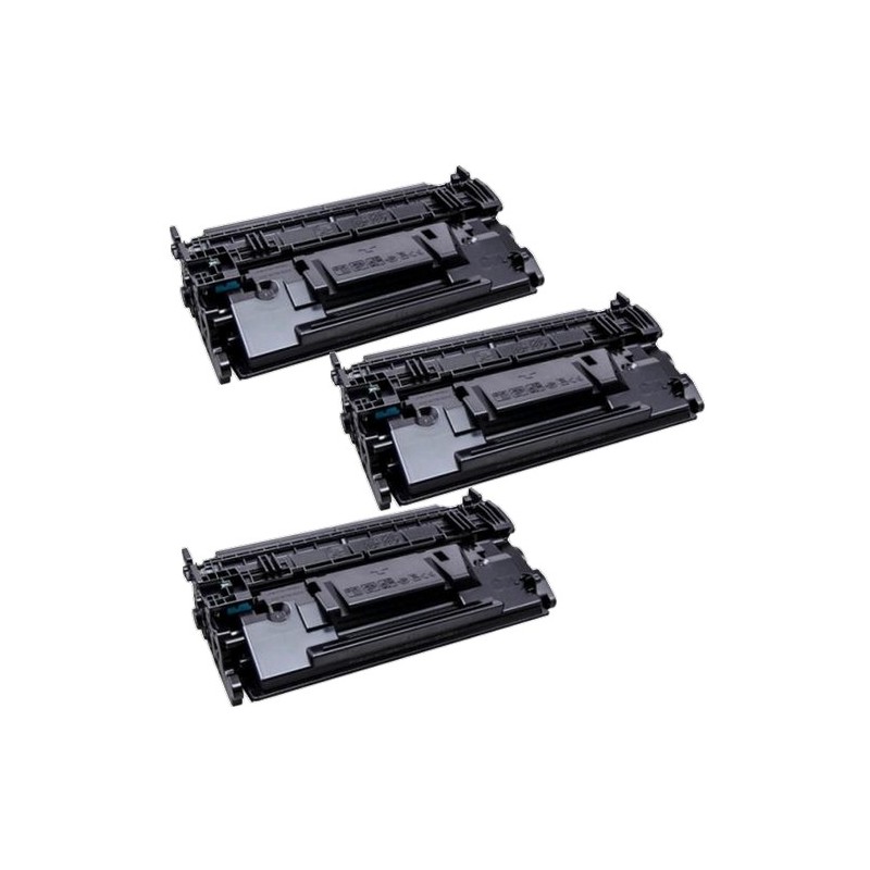 Toner équivalent à HP 89Y Pack de 3 Noir AVEC PUCE