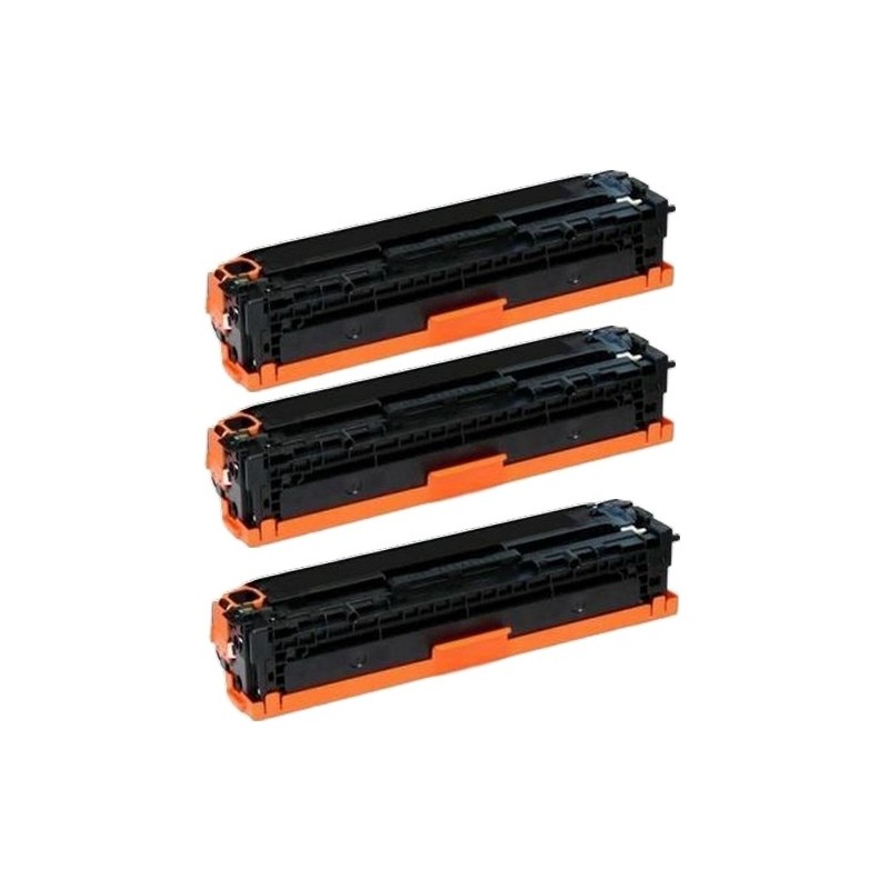 Toner équivalent à HP 410X Pack de 3 Noir