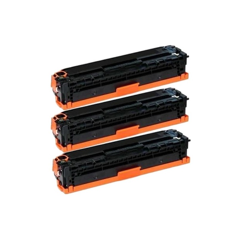 Toner équivalent à HP 410A Pack de 3 Noir