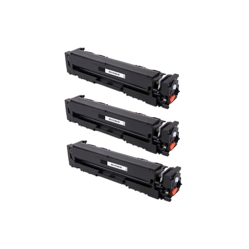 Toner équivalent à HP 203A Pack de 3 Noir