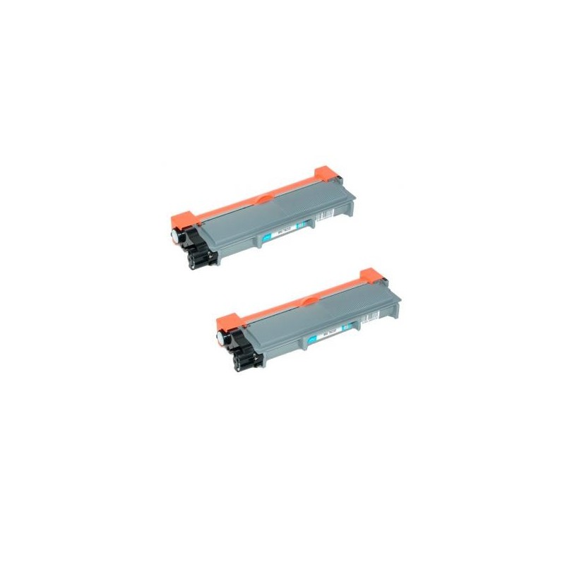 Toner équivalent à Brother TN2310 Pack de 2 Noir