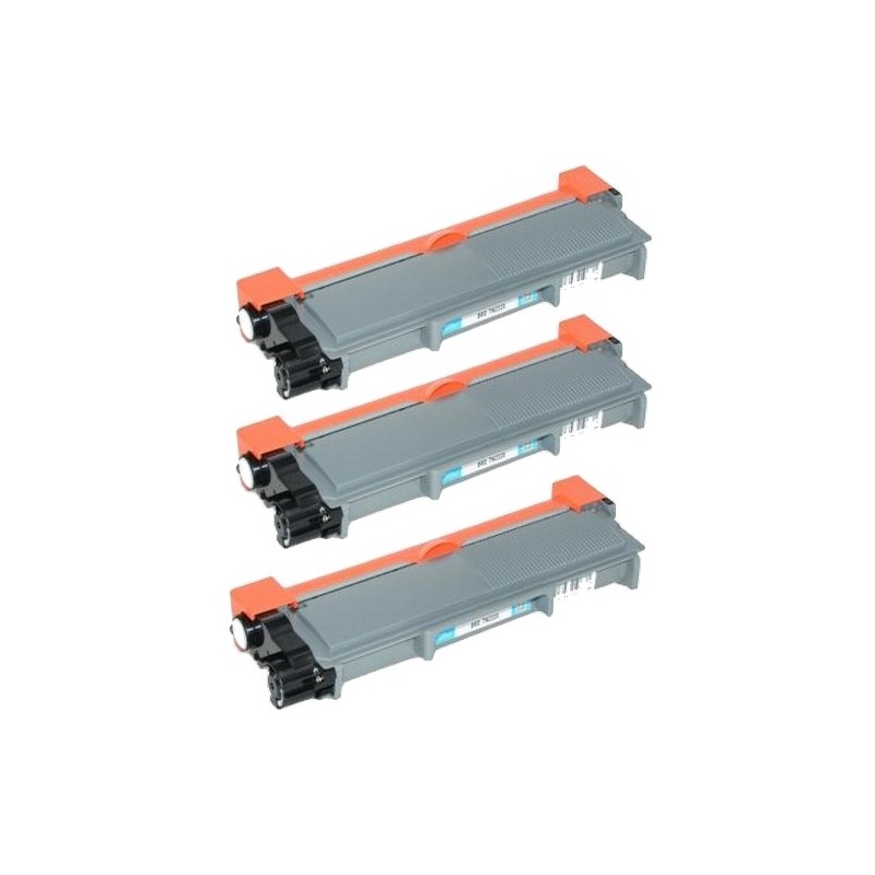 Toner équivalent à Brother TN2310 Pack de 3 Noir