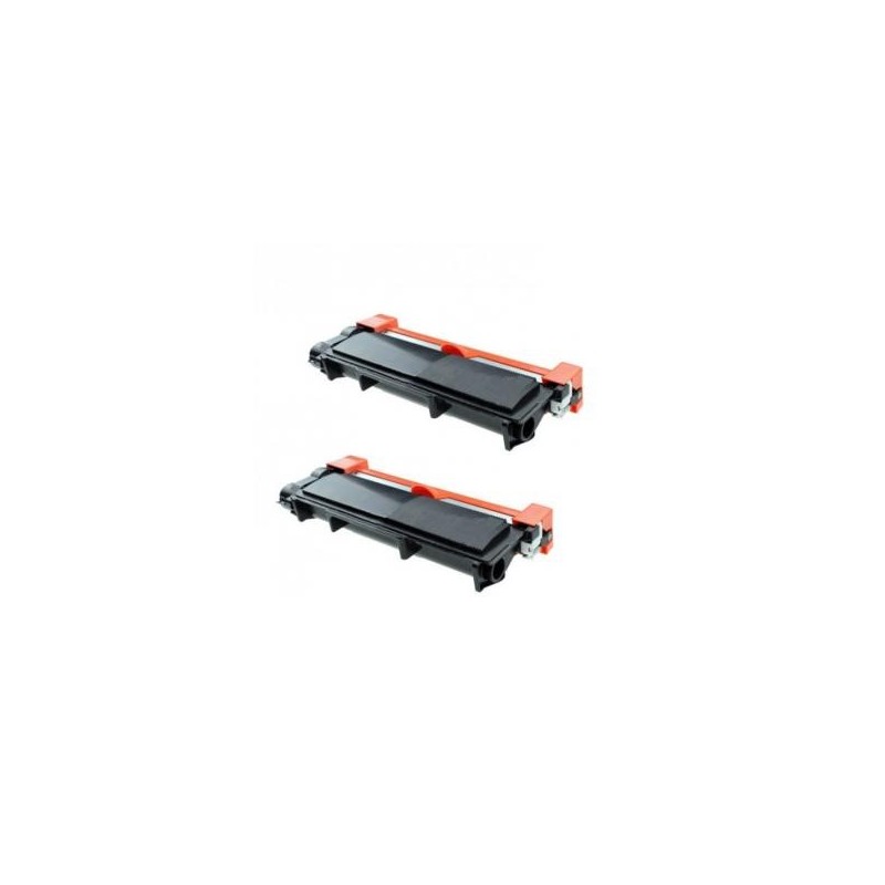 Pack de 2 toners Brother TN2410 compatible