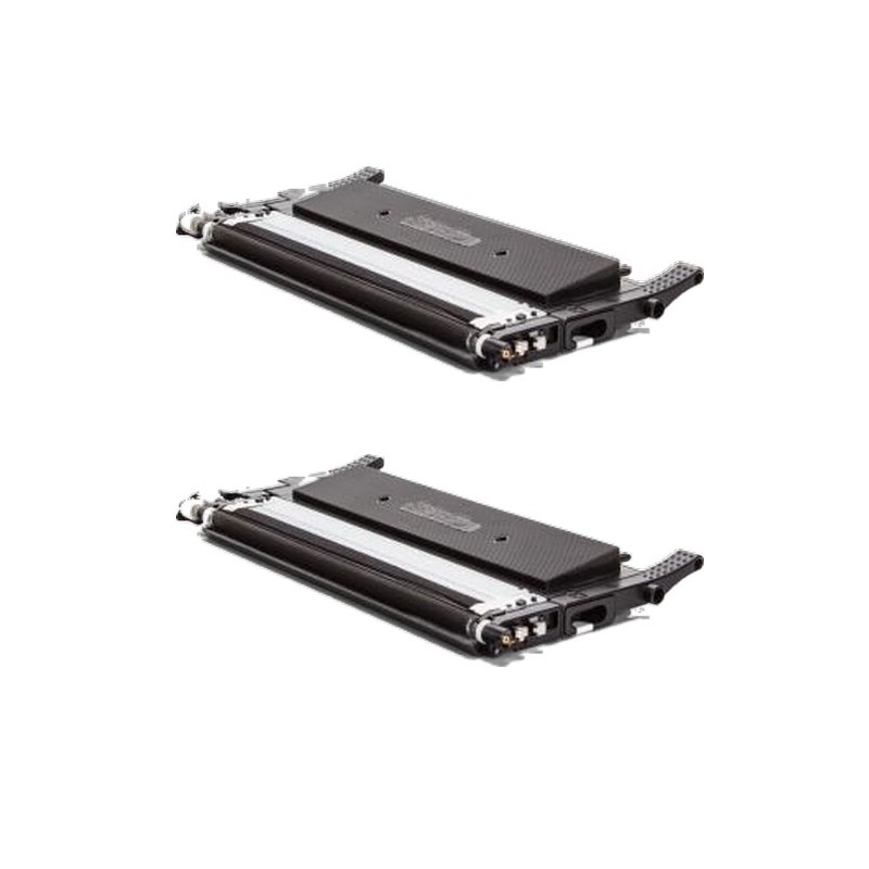 Toner équivalent à HP 117A Pack de 2 Noir - Avec puce