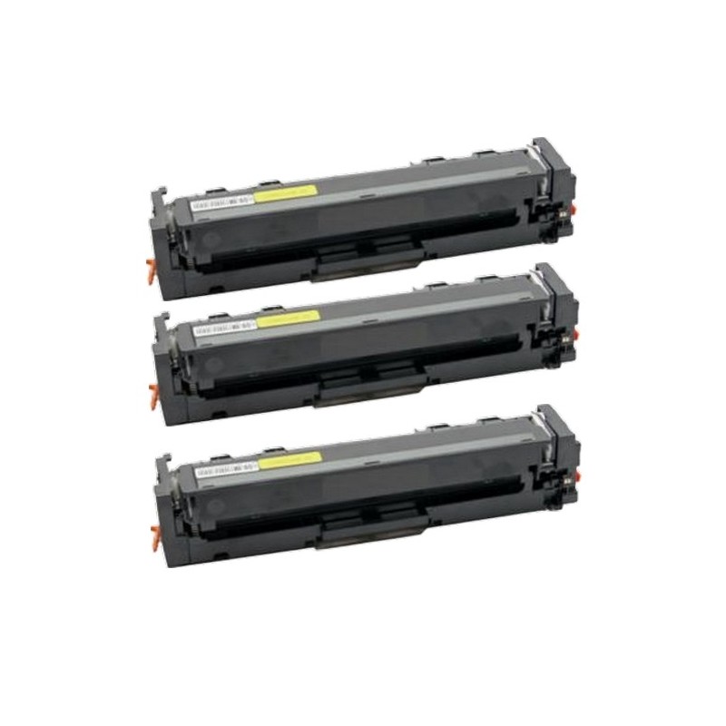 Compatible HP 207X W2210X Pack de 3 Cartouches de Toner Noir HP Color Laserjet Pro MFP M283fdw M255dw M282nw M283fdn AVEC PUCE