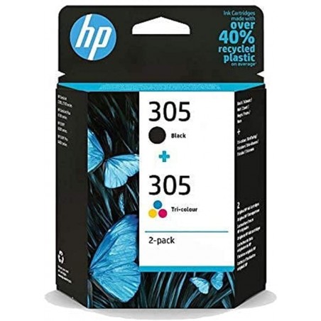 Pack de 2 cartouches imprimante HP 305 Noir