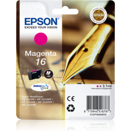 Epson T16 Stylo Plume - magenta - originale - cartouche d'encre