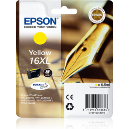 Epson T16XL Stylo Plume - à rendement élevé - jaune - originale - cartouche d'encre