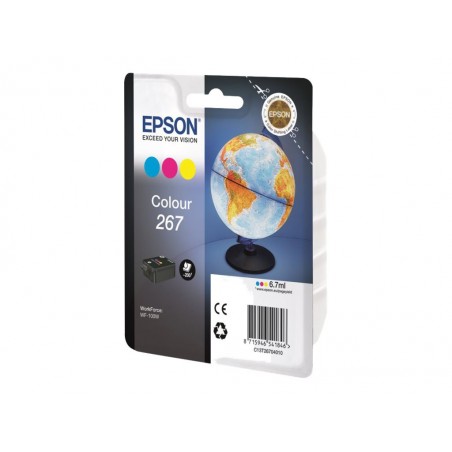 Epson T267 Globe - Pack de 3 - cyan, magenta, jaune - original - cartouche d'encre