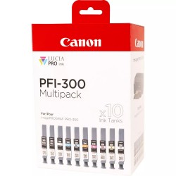 CANON 4192C008 PFI 300 MBK/PBK/CO/GY/R/C/M/Y/PC/PM Cartouche d'encre CANON