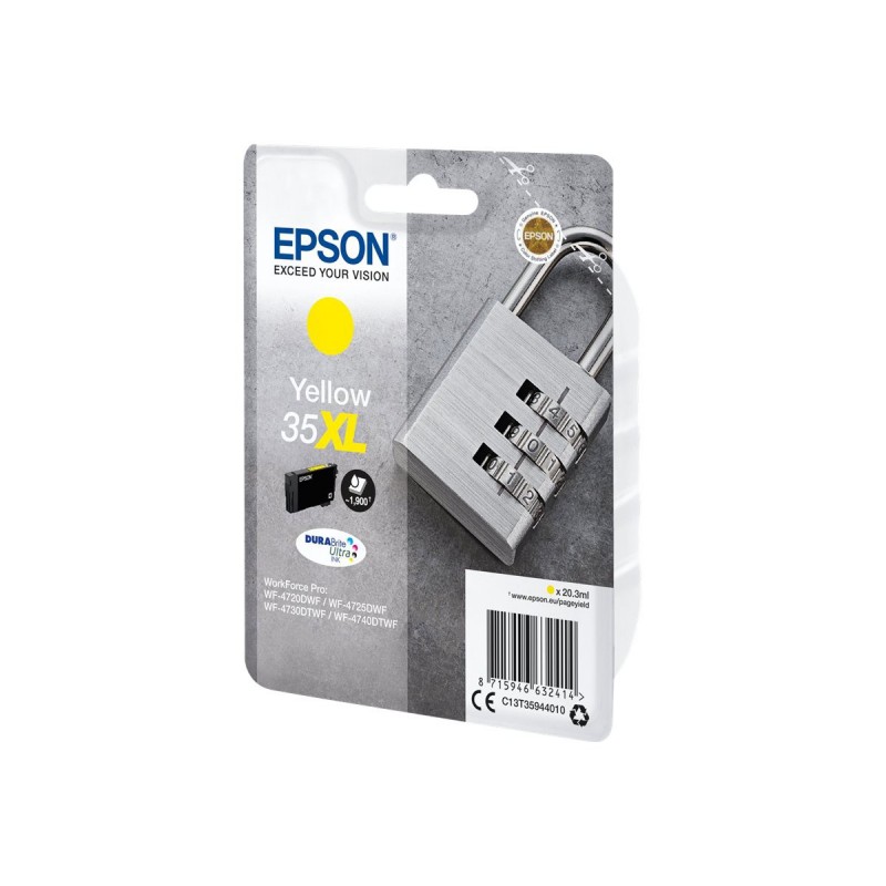 Epson T35XL Cadenas - à rendement élevé - jaune - originale - cartouche d'encre