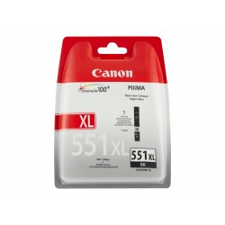 Canon CLI-551XLBK - à rendement élevé - noire - originale - cartouche d'encre