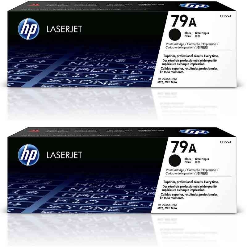 Pack de 2 toners HP 79A Noir