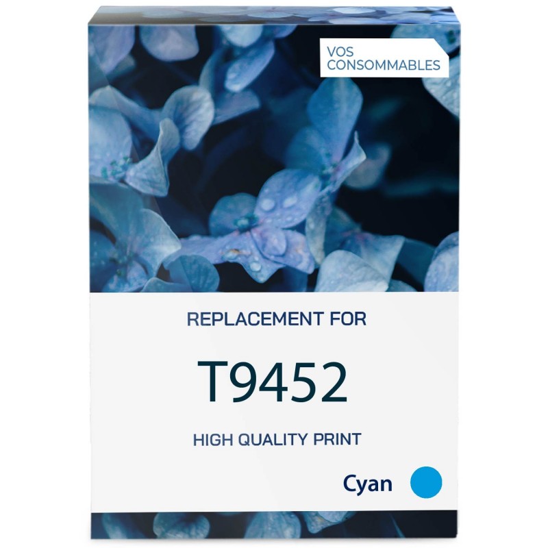 Cartouche jet d'encre équivalent EPSON C13T945240 (T9452 Cyan)