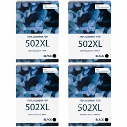 Pack de 4 encres C13T02W14010 502XL compatibles Epson