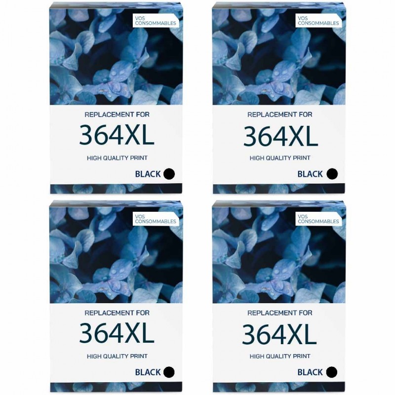 Pack de 4 encres CN684EE 364XL compatibles HP