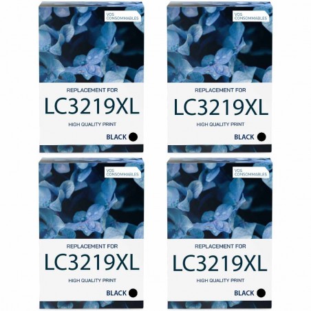 Pack de 4 Brother LC3219XL cartouches d'encre compatibles