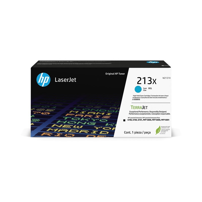 W2131X HP 213X CLJ toner cyan HC 6000