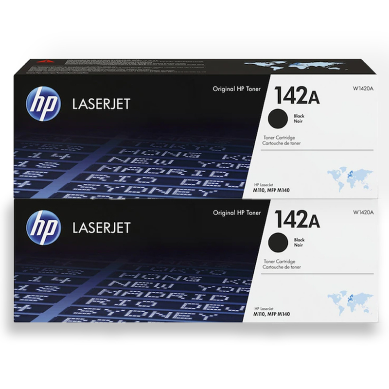 Pack de 2 cartouches HP 142A 