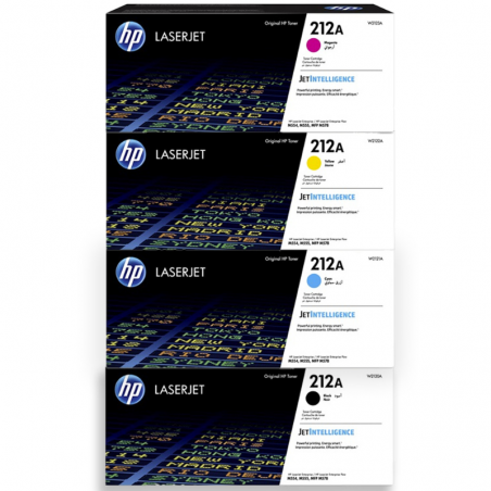 Pack de 4 cartouches de toner 212A 