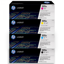 Pack de 4 encres HP 305A 