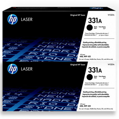 HP 331A W1331A Pack de 2 toners Originaux 