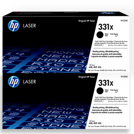 HP 331X Noir Pack de 2 