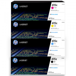 HP 415X Noir, cyan, jaune, magenta Pack de 4 