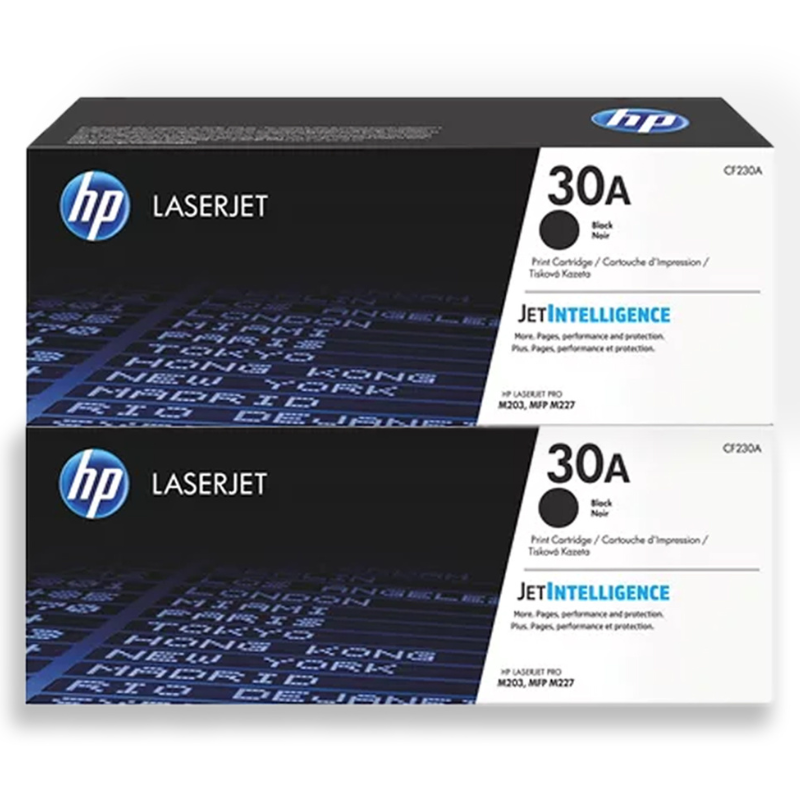 HP 30A Noir Pack de 2 