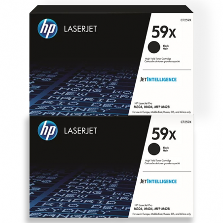 Pack de 2 toners HP 59X 