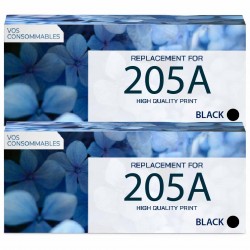 Toner équivalent à HP 205A Pack de 2 Noir 